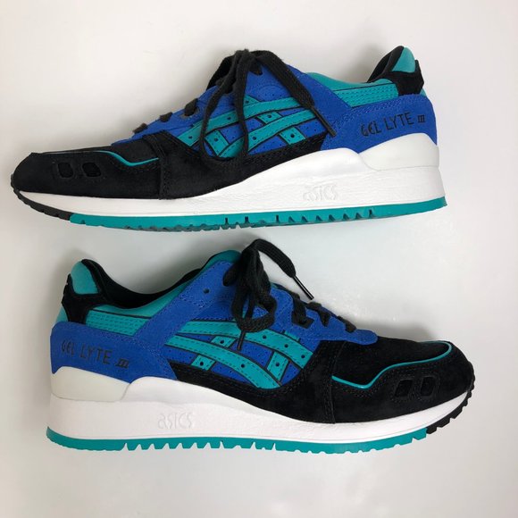 ASICS GEL-Lyte III Women's Size 6.5 Casual Athletic Shoes Green/Blue/Black H7D7L - Picture 2 of 8